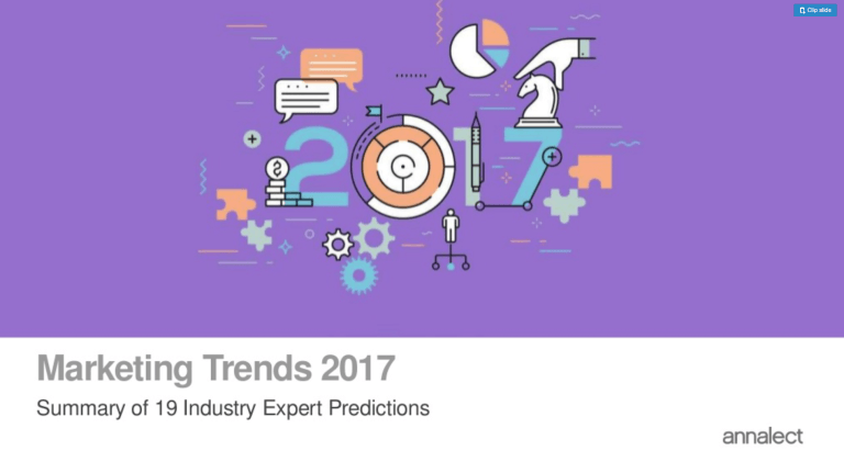 marketing trend 2017