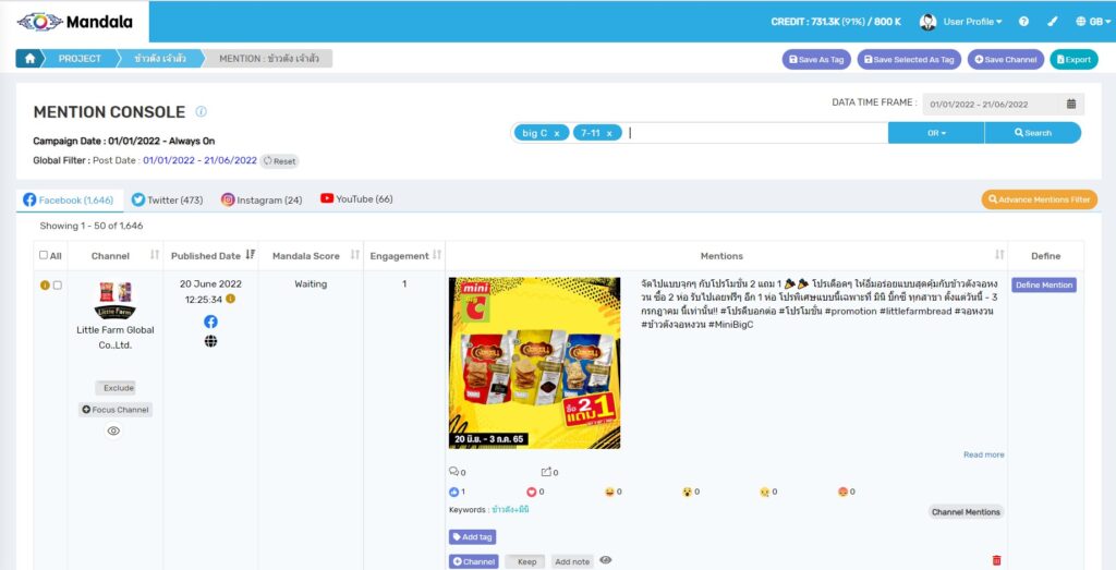 สินค้าใน Big C ร้านค้าชื่อดัง