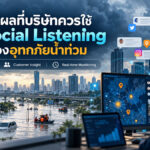 น้ำท่วม Social listening